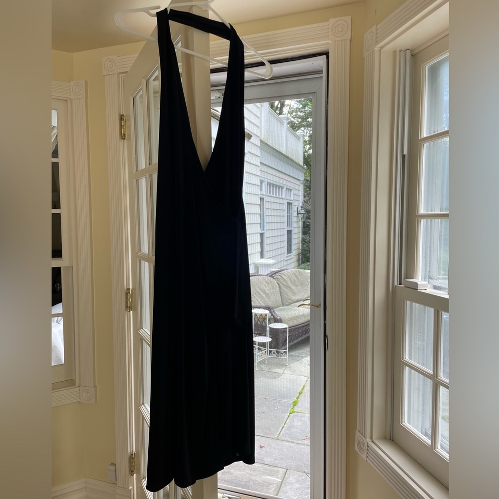 BNWT Banana Republic Black Wrap Dress, Sz M